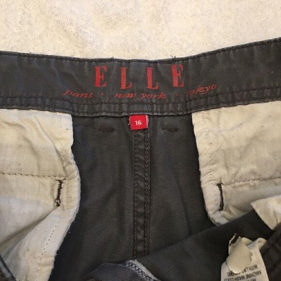 Elle size 16 gray pants 100% cotton straight leg - Picture 8 of 8